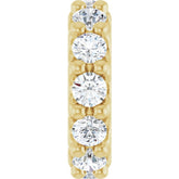 14K Yellow Gold Natural White Sapphire Spacer Charm/Pendant