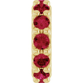 14K Yellow Gold Natural Ruby Spacer Charm/Pendant