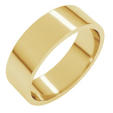 10K Yellow Gold 6 mm Flat Band Size 10.5