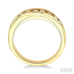 1/2 Ctw Round Diamond Matching Wedding Band in 14K Yellow Gold
