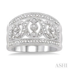 1/6 Ctw Round Cut Diamond Fashion Ring in Sterling Silver