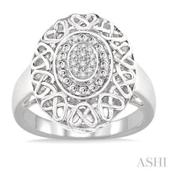 1/20 Ctw Round Cut Diamond Fashion Ring in Sterling Silver