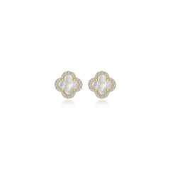 0.4 CTW Halo Stud Earrings