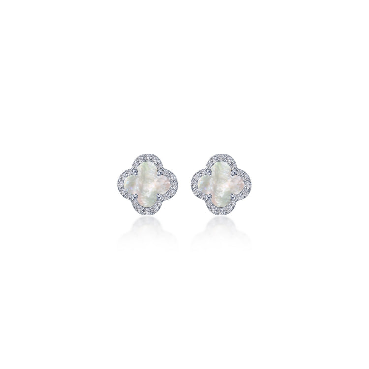 0.4 CTW Halo Stud Earrings