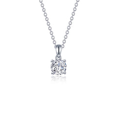 1 CTW 4-Prong Solitaire Necklace