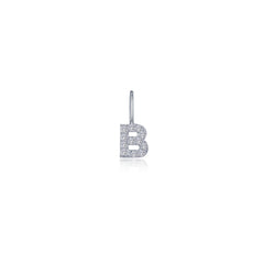 Letter B Charm Pendant