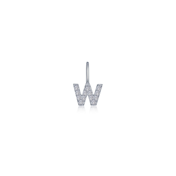 Letter W Charm Pendant