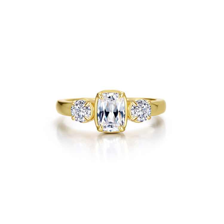 Regal Three-Stone Ring