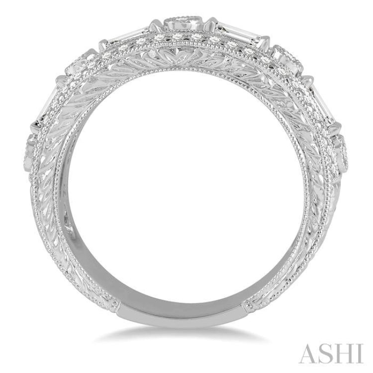 3/4 Ctw Diamond Fashion Band in 14K White Gold