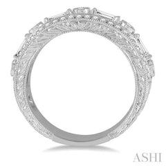 3/4 Ctw Diamond Fashion Band in 14K White Gold
