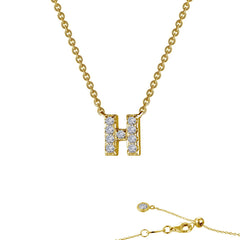 Letter H Pendant Necklace