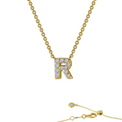 Letter R Pendant Necklace