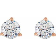 14K Rose Gold 1/3 CTW Natural Diamond Stud Earrings
