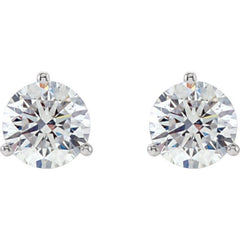 14K White Gold 1/2 CTW Natural Diamond Stud Earrings