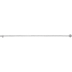 14K White Gold 3 CTW Lab-Grown Diamond Line 7" Bracelet