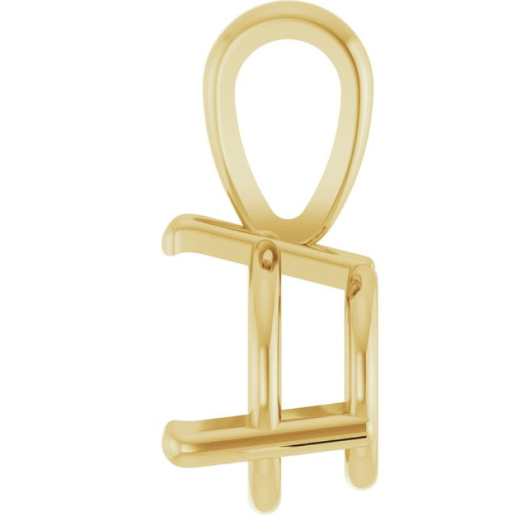 14K Yellow Gold 1 CT Lab-Grown Diamond Pendant