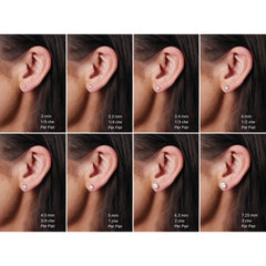 14K Yellow Gold Natural Blue Sapphire Earring