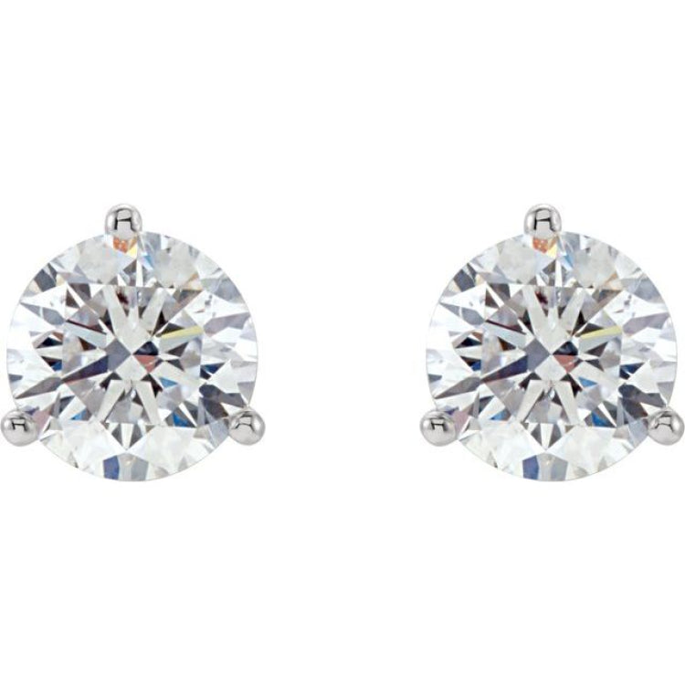 14K White Gold 1/2 CTW Natural Diamond Stud Earrings