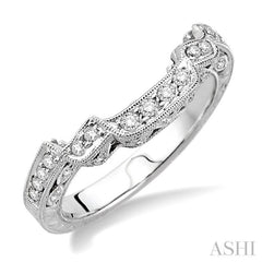 1/4 Ctw Diamond Matching Wedding Band in 14K White Gold