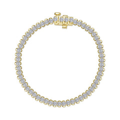 3 CTW Aria Half- Bezel Tennis Bracelet