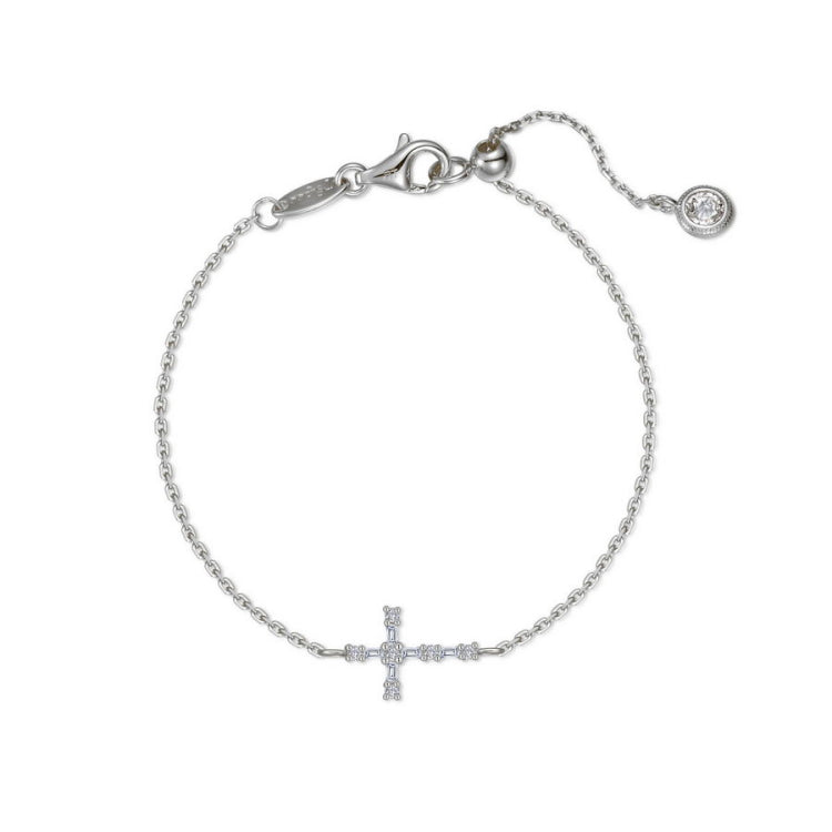 Eden Baguette Cross Bracelet