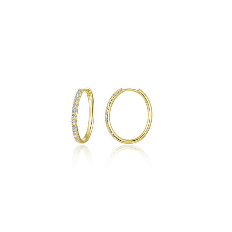 Small Alina Oval Hoop Earrings