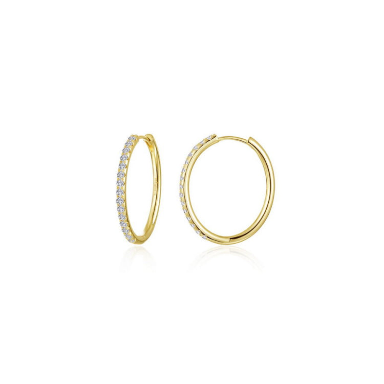 Medium Alina Oval Hoop Earrings