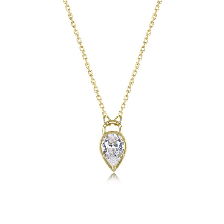 Pear Lock Necklace