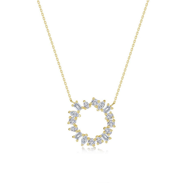 Prismatic Circle Necklace