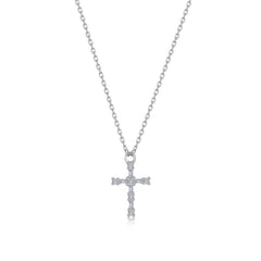 Eden Baguette Cross Necklace