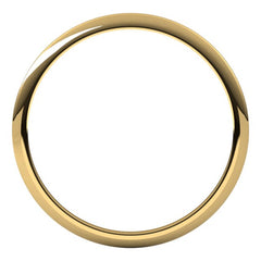 10K Yellow Gold 1 mm Half Round Band Size 6