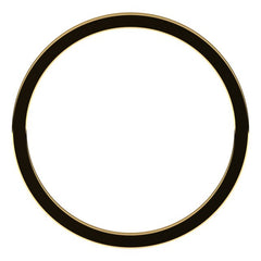 14K Yellow Gold 1 mm Flat Band Size 9