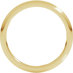 14K Yellow Gold 1.5 mm Comfort-Fit Half Round Band Size 5.5