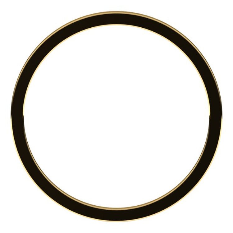 14K Yellow Gold 1 mm Flat Band Size 7.5