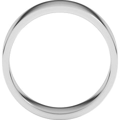 10K White Gold 7 mm Flat Band Size 14
