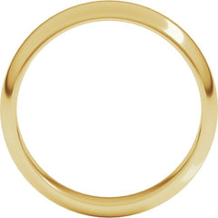 18K Yellow Gold 5 mm Half Round Band Size 11.5