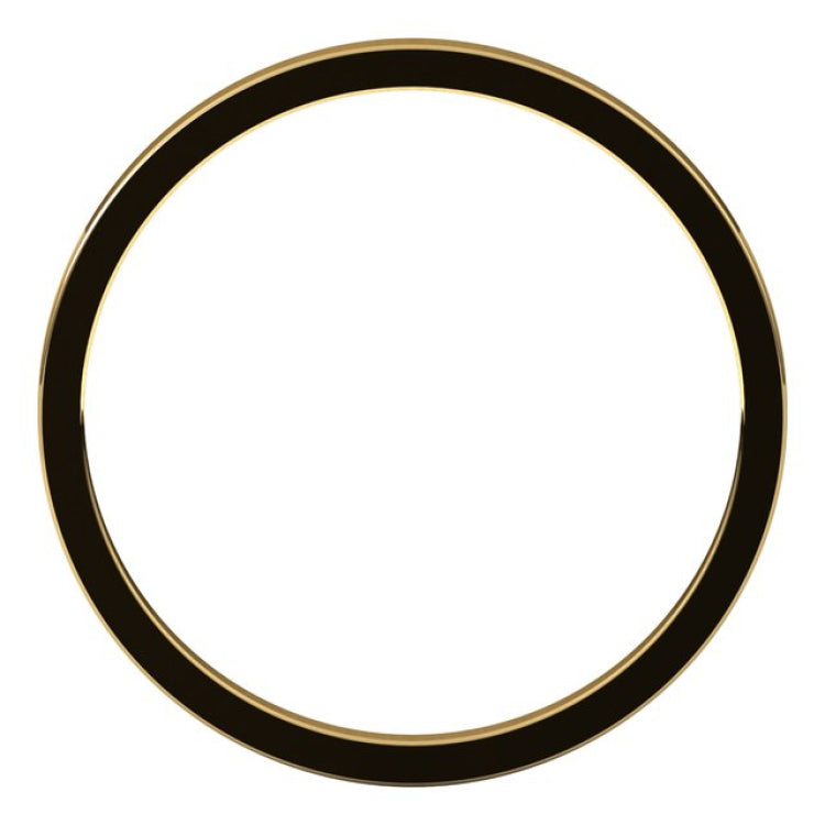 14K Yellow Gold 1.5 mm Flat Band Size 10