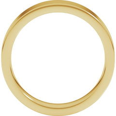 14K Yellow Gold 5 mm Comfort-Fit Flat Band Size 8