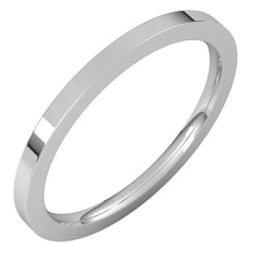 Sterling Silver 1.5 mm Comfort-Fit Flat Band Size 5