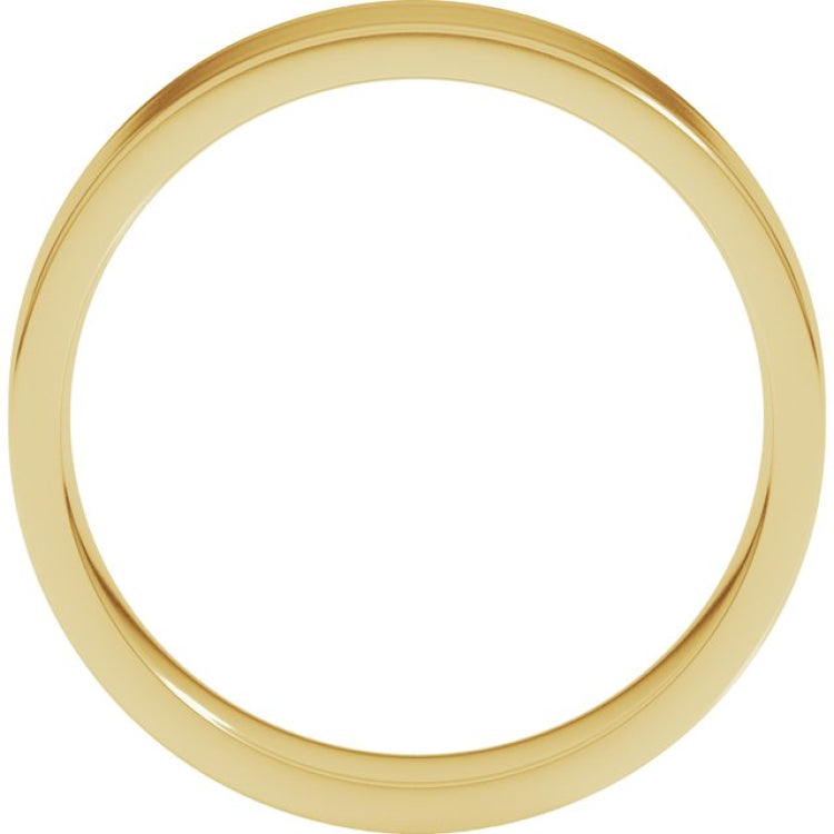 10K Yellow Gold 5 mm Lightweight Comfort-Fit Flat Band Size 10