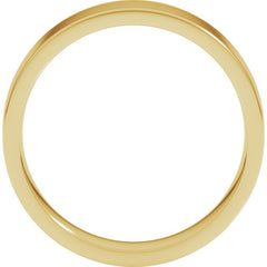 10K Yellow Gold 5 mm Lightweight Comfort-Fit Flat Band Size 10