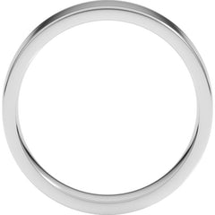 Sterling Silver 5 mm Lightweight Comfort-Fit Flat Band Size 10