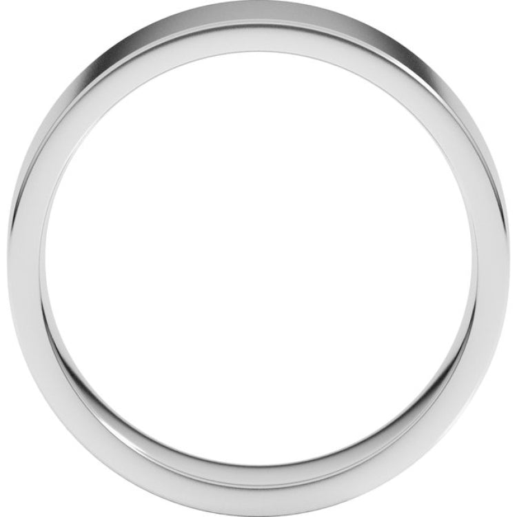 Platinum 6 mm Lightweight Comfort-Fit Flat Band Size 9