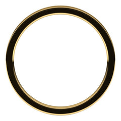 14K Yellow Gold 2 mm Lightweight Comfort-Fit Flat Band Size 10.5