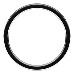 14K White Gold 2 mm Flat Comfort Fit Light Band Size 5.5