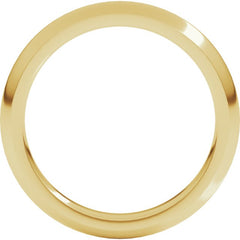 10K Yellow Gold 3 mm Comfort-Fit Half Round Band Size 9.5