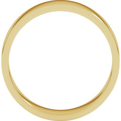 10K Yellow Gold 5 mm Flat Band Size 10.5