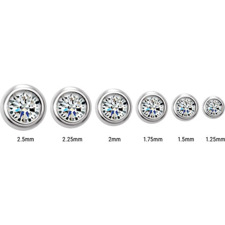 14K Yellow Gold 1/10 CTW Natural Diamond Micro Bezel-Set Earrings