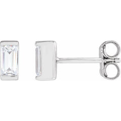 14K White Gold 3/8 CTW Lab-Grown Diamond Earrings