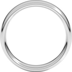 Sterling Silver 5 mm Comfort-Fit European-Style Band Size 10